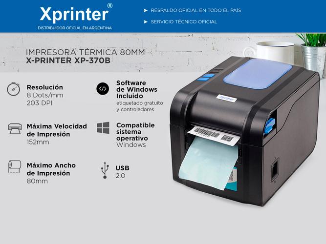 Impresora Termica X-Printer XP-370B Etiquetas Comprobantes - 1