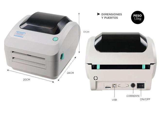 Impresora Térmica X-Printer XP-470B 108mm 127mm/s Imprime Códigos de Barras - 4