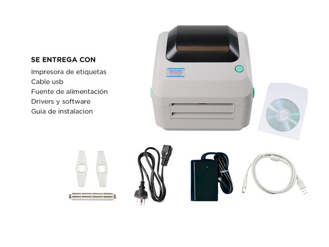 Impresora Térmica X-Printer XP-470B 108mm 127mm/s Imprime Códigos de Barras - 5