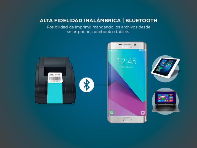 Impresora Térmica X-Printer XP-58IIH Bluetooth 58mm Alta Velocidad Impresión 90mm/s - 3