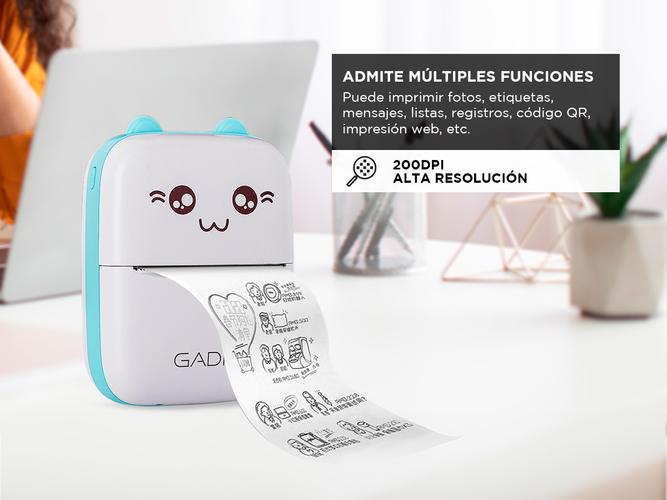 Mini Impresora Térmica Portátil Gadnic  - 2