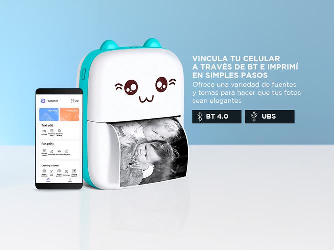 Mini Impresora Térmica Portátil Gadnic  - 3