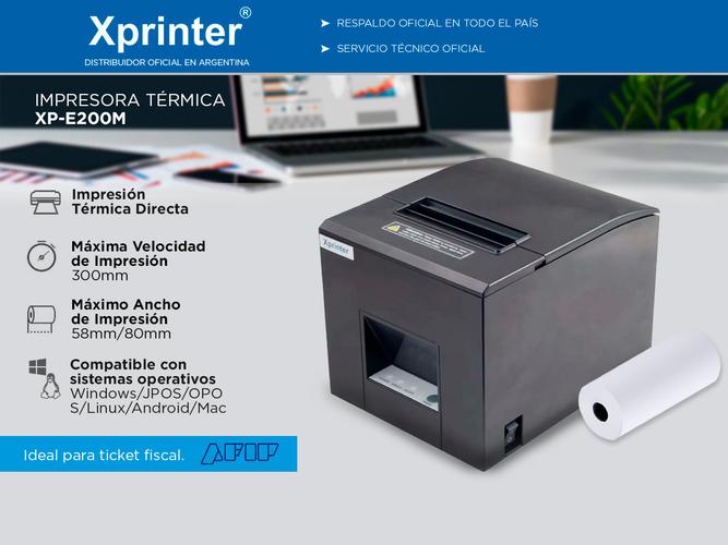 Impresora Termica X-Printer XP-E200M - 1