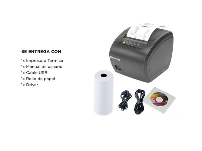 Impresora Térmica Gadnic Serial USB LAN BT - 5