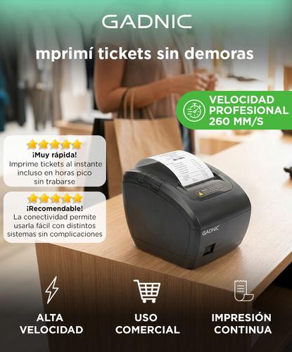 Impresora Térmica Gadnic Serial USB LAN BT Outlet - 1
