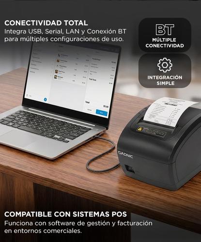 Impresora Térmica Gadnic Serial USB LAN BT Outlet - 2