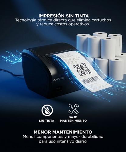 Impresora Térmica Gadnic Serial USB LAN BT Outlet - 3