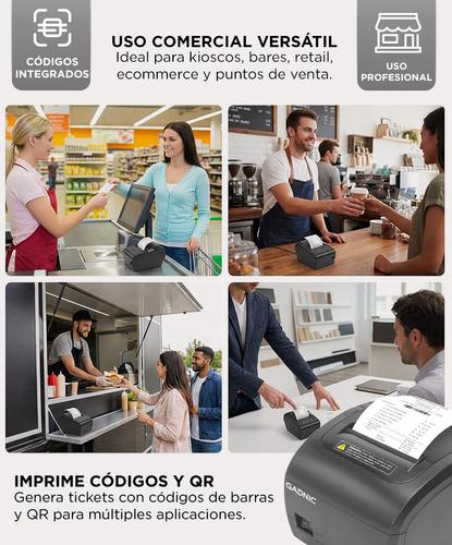 Impresora Térmica Gadnic Serial USB LAN BT Outlet - 4