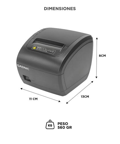 Impresora Térmica Gadnic Serial USB LAN BT - 5
