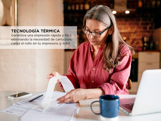 Rollos de Papel para Impresoras Termicas Gadnic x50 unidades - 3