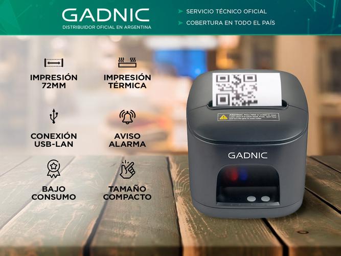 Impresora De Etiquetas Térmica Gadnic IMP31 Tamaño Pequeño Bajo Consumo de Energía Outlet - 1