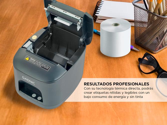 Impresora De Etiquetas Térmica Gadnic IMP31 Tamaño Pequeño Bajo Consumo de Energía Outlet - 3