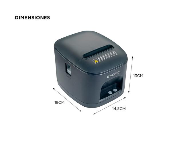 Impresora De Etiquetas Térmica Gadnic IMP31 Tamaño Pequeño Bajo Consumo de Energía Outlet - 5