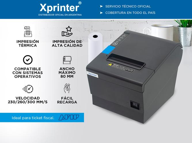 Impresora Térmica de Alta Velocidad XPrinter Q801K 80 mm con USB Outlet - 1