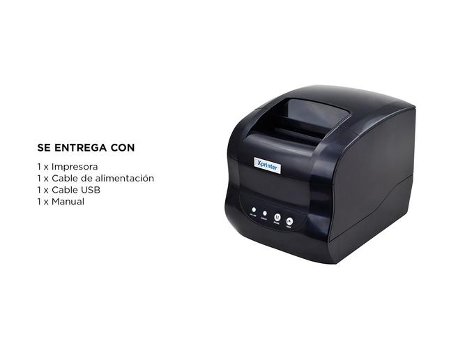 Impresora Térmica Directa XPrinter 365B de Etiqueta  - 6