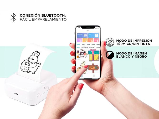 Mini Impresora Portátil Gadnic Instantánea Para Fotos Bluetooth   - 2