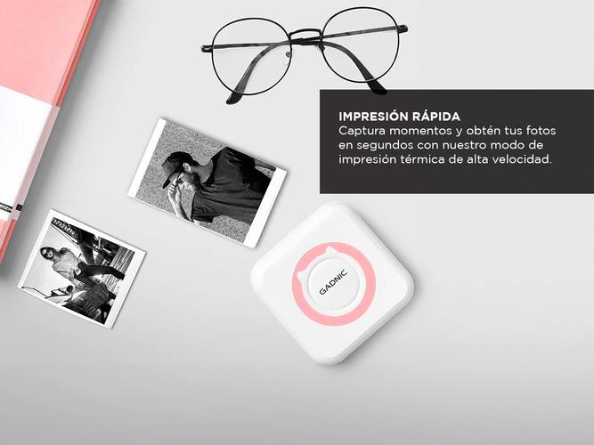 Mini Impresora Portátil Gadnic Instantánea Para Fotos Bluetooth   - 3