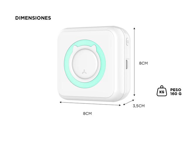 Mini Impresora Portátil Gadnic Instantánea Para Fotos Bluetooth   - 5