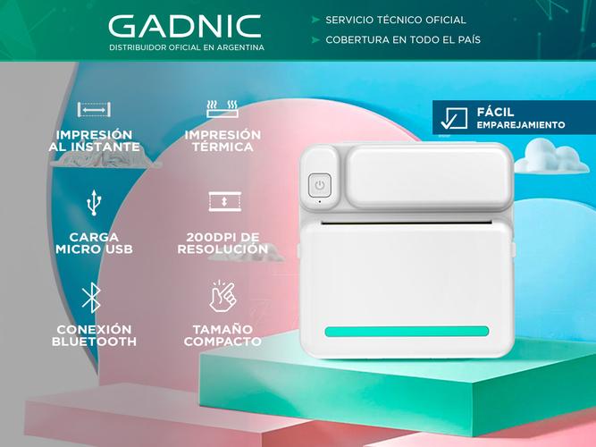 Mini Impresora Portátil Gadnic Bluetooth - 1