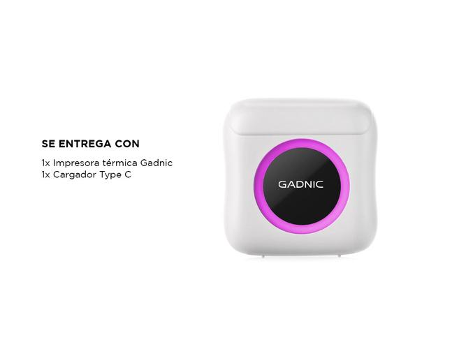 Mini Impresora Gadnic Instantánea Térmica Bluetooth  - 6