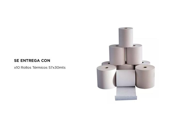 Kitx 10 Rollos Para Impresora Térmica Gadnic 57x30mts - 4