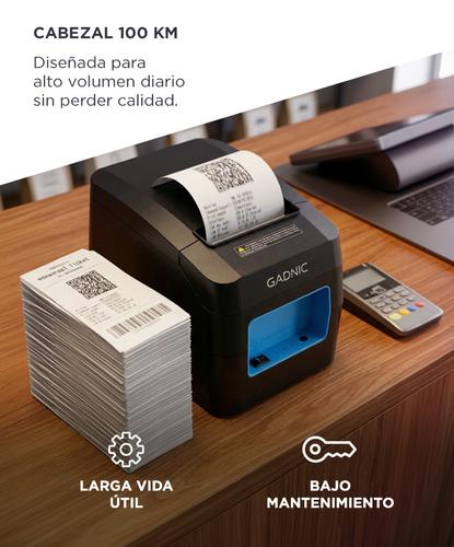 Impresora Térmica GADNIC 80mm 220mms Comandera Tickets Corte Automático - 4