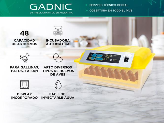 Incubadora de Huevos Automática Gadnic   - 1
