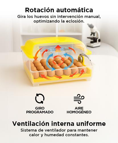 Incubadora de Huevos Automática Gadnic con Control Digital 48 Huevos  - 3