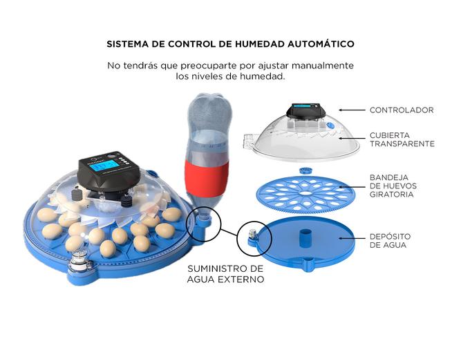 Incubadora de Huevos Gadnic 24 Huevos Temperatura Estable Outlet - 4