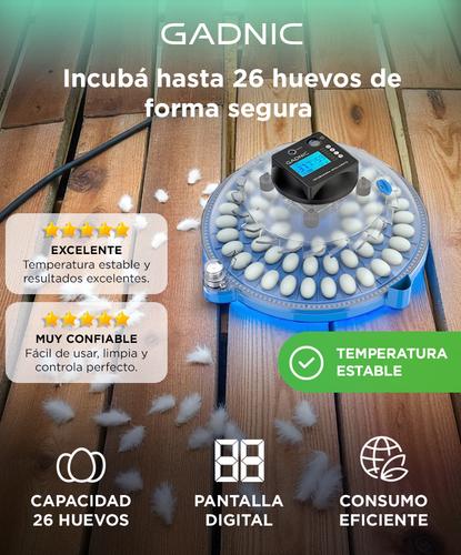 Incubadora de Huevos Gadnic 24 Huevos Temperatura Estable - 1