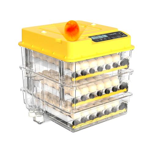 Incubadora de Huevos Automatica Gadnic Capacidad 108 Huevos Expandible Ovoscopio Giro Automático - 0