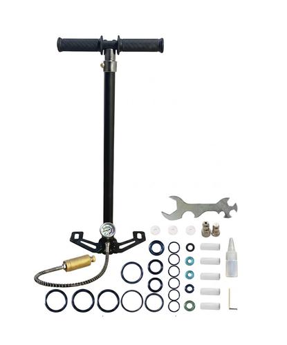 Inflador PCP Manual Force By Gadnic Hasta 6000 PSI Acero Inoxidable Con Manómetro - 6