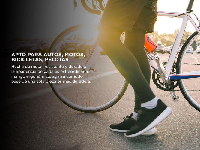 Inflador De Pie Para Bicicleta Gadnic IF6 Con Barómetro 160PSI - 2