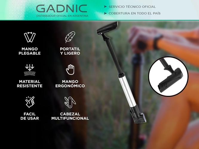 Inflador Portátil Gadnic De Bicicletas - 1