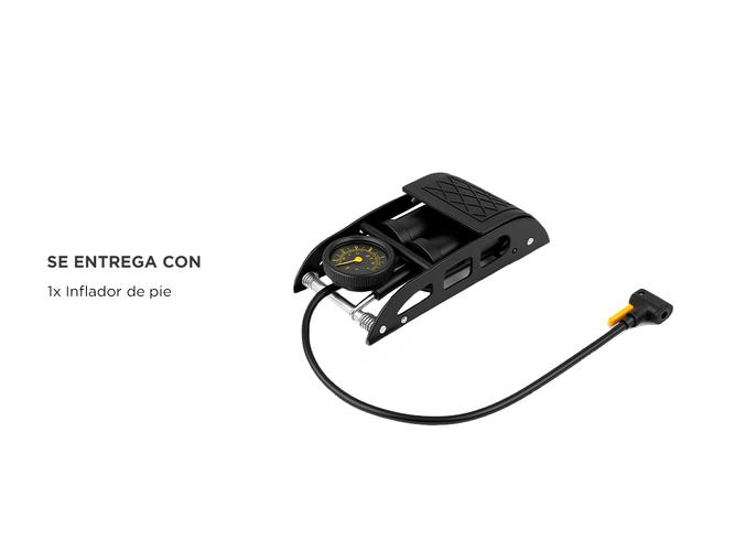 Inflador De Pie Gadnic Bomba De Aire Universal De Bicicleta  - 6