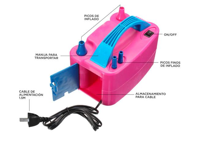 Inflador de Globos Gadnic Eléctrico Doble Salida 600w 13000psi - 4