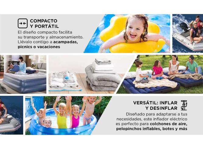 Inflador Portátil Eléctrico Gadnic AIRPUMP13 Ajustable USB - 2