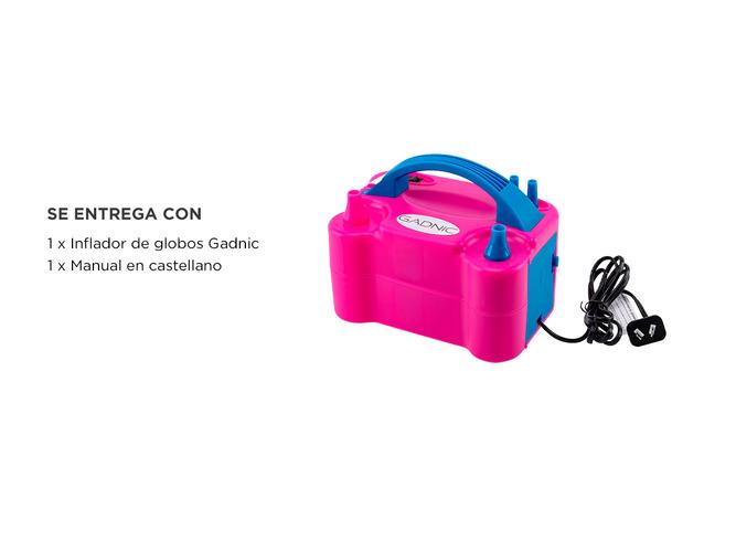 Inflador De Globos Electrico Gadnic 2 Inyectores 600W - 6