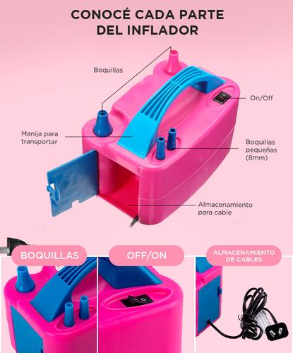 Inflador De Globos Electrico Gadnic 2 Inyectores 600W - 2