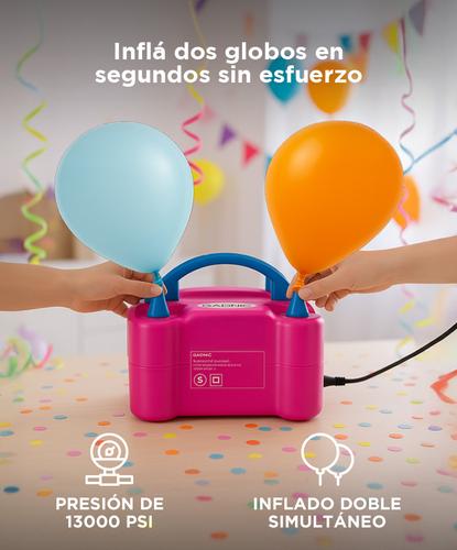 Inflador De Globos Electrico Gadnic 2 Inyectores 600W - 3