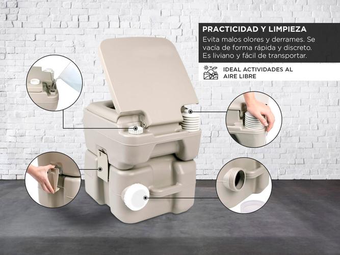 Inodoro Portátil Químico INOP 2.0 Gadnic 20 Litros - 2