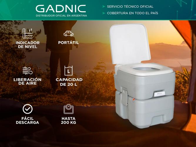 Inodoro Portátil Químico INOP 3.0 Gadnic 20 Litros - 1