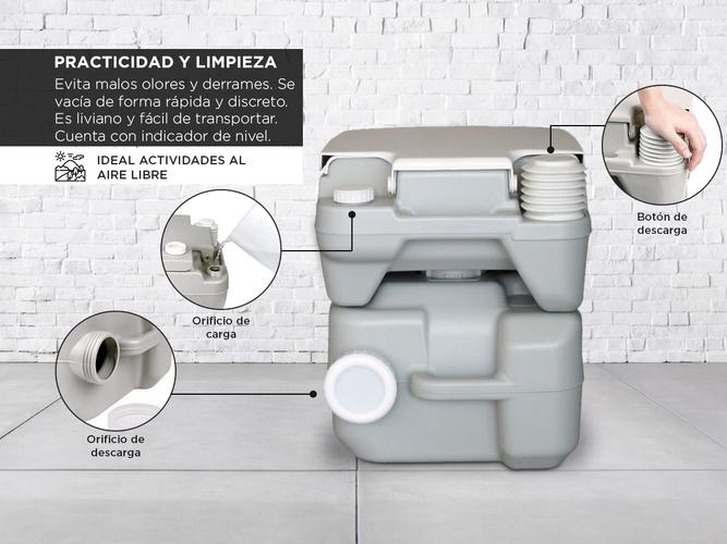 Inodoro Portátil Químico INOP 3.0 Gadnic 20 Litros - 2
