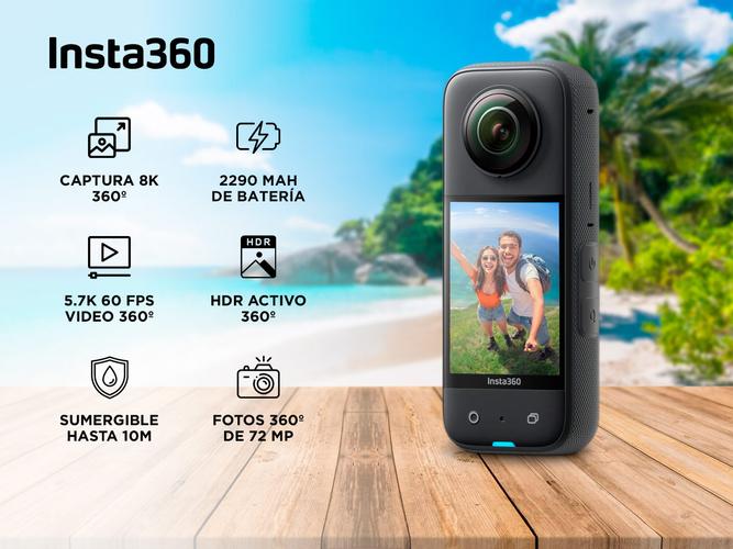 Cámara Insta360 X4 De Acción Inmediata 8k Waterproof 360 - 1