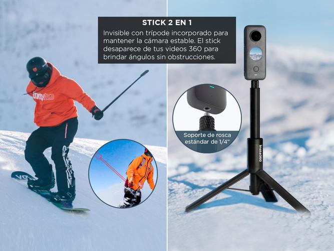 Selfie stick Invisible  trípode Insta 360 2 en 1  - 2