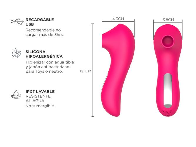 Vibrador Consolador Clitoris Punto G Segual Bateria Usb - 3