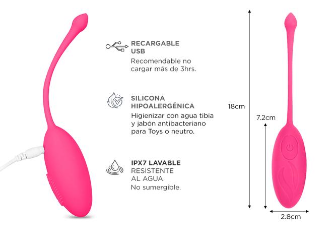 Vibrador Estimulador Huevo Usb Con Control Remoto - 4