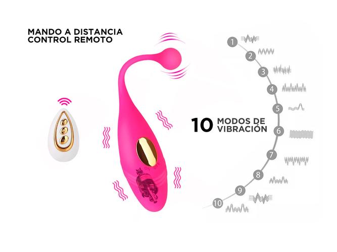 Vibrador estimulador inalámbrico en forma de huevo Outlet - 2
