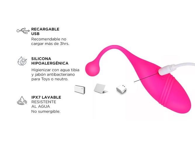 Vibrador estimulador inalámbrico en forma de huevo Outlet - 3