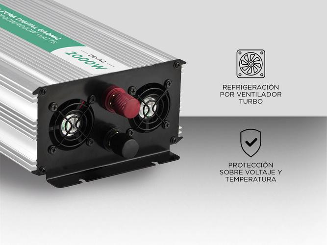 Inversor Onda Pura Corriente Gadnic IV-15 2000w - 3